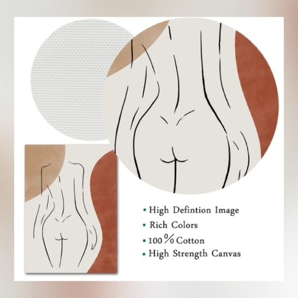 Minimalist Line Art Undramed Print - Picture 2 of 5